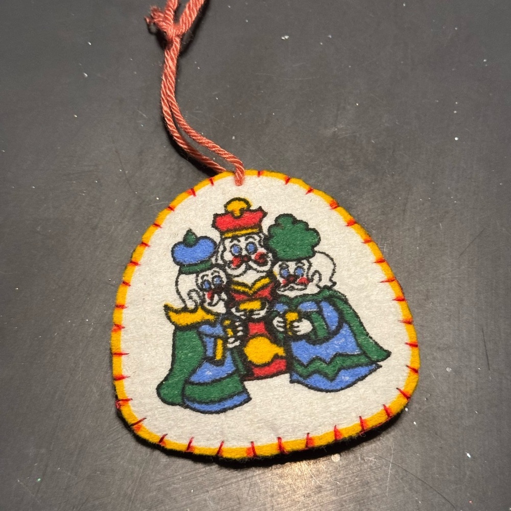 Three Kings Handstitched Vintage Ornament‎
